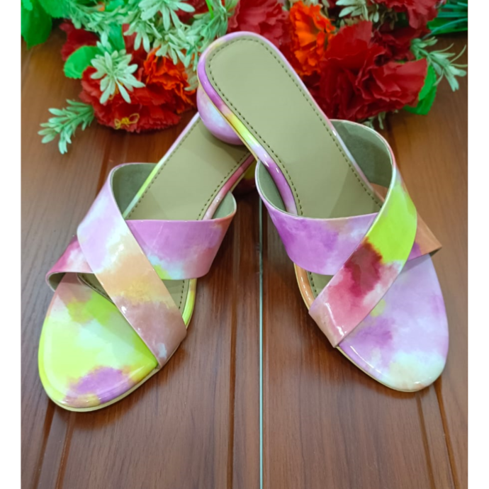 Tie-Die cross Matka Heel -chicshah
